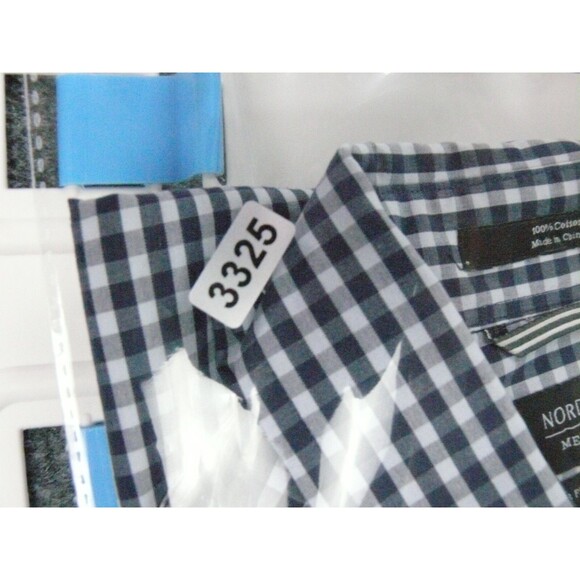 Nordstrom‎ Shirt Mens XL Regular Fit Blue White Check - Picture 9 of 9